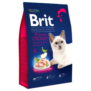 BRIT PREMIUM CAT STERILIZED sausā barība kaķiem Vista 1.5kg